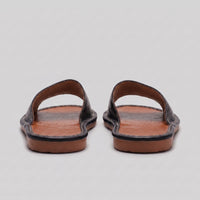 Herren Kunstledersandalen mit breitem Riemen | Gunnar