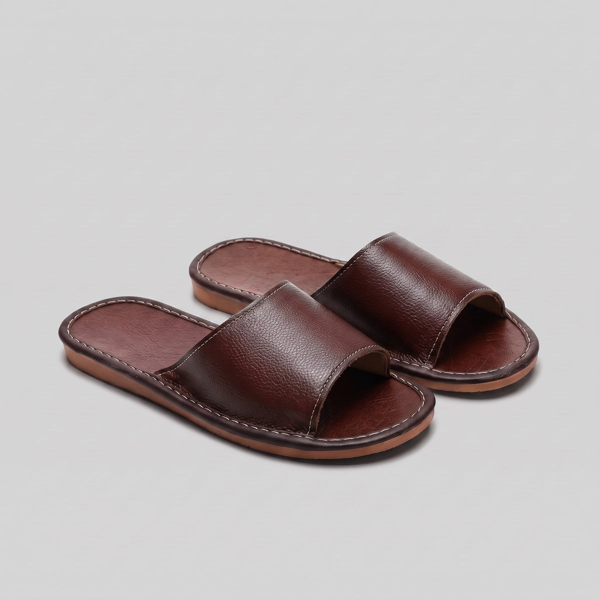 Herren Kunstledersandalen mit breitem Riemen | Gunnar