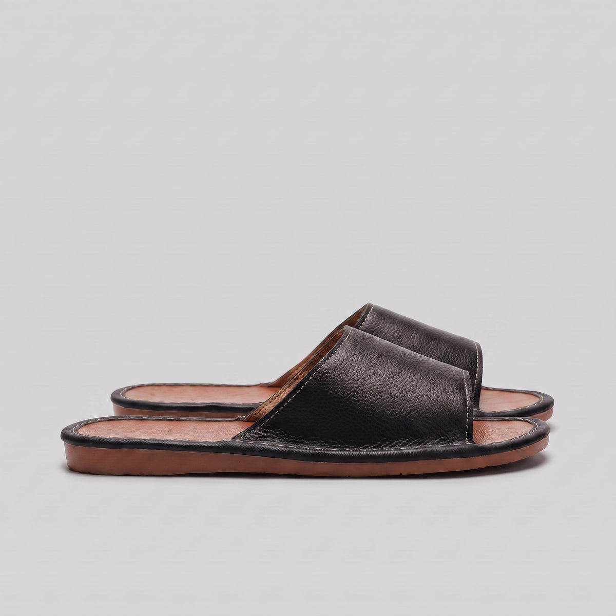 Herren Kunstledersandalen mit breitem Riemen | Gunnar_4