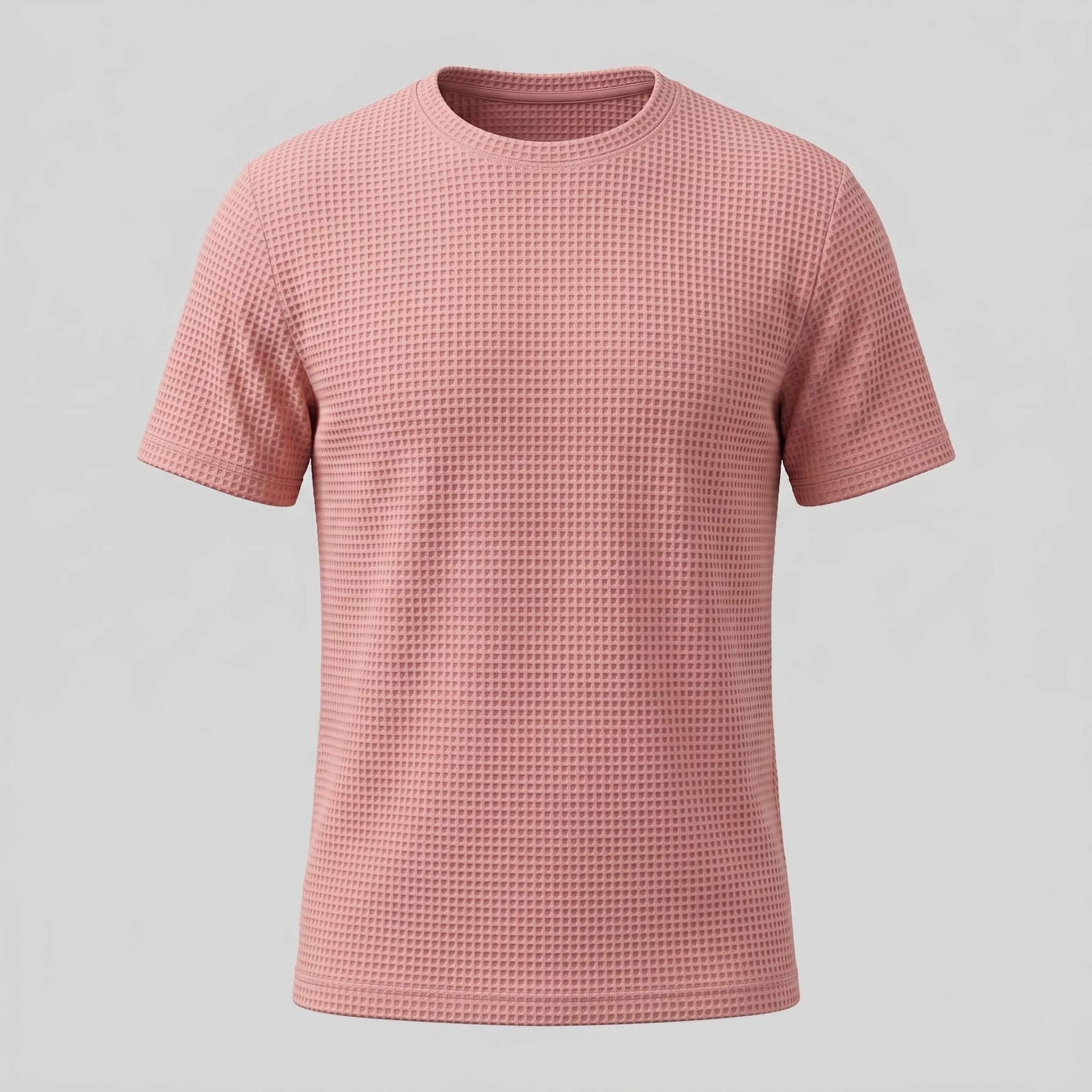 Herren T-Shirt Waffelstrick mit Rundhalsausschnitt | Eckehard