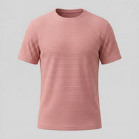 Herren T-Shirt Waffelstrick mit Rundhalsausschnitt | Eckehard