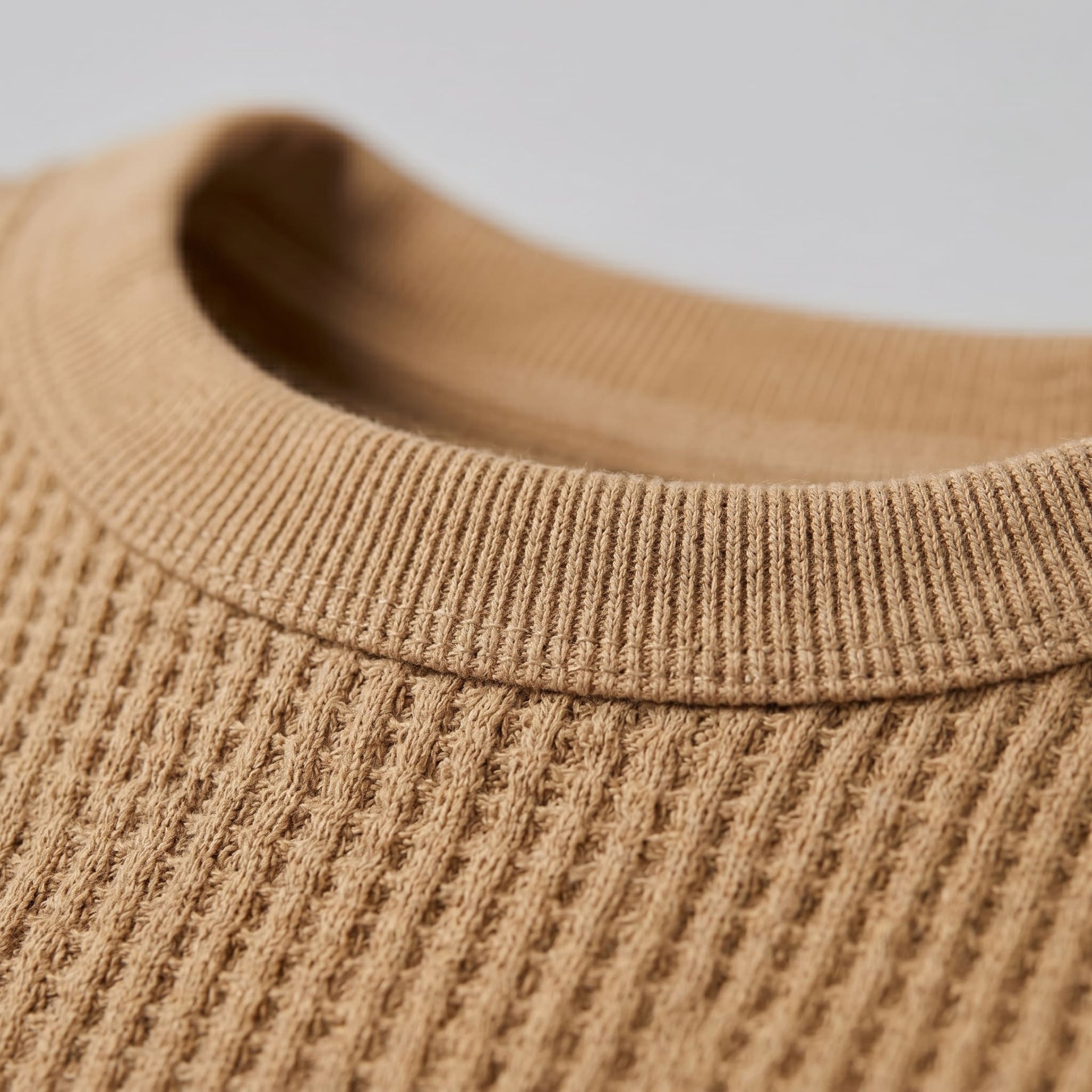 Herren T-Shirt Waffelstrick mit Rundhalsausschnitt | Eckehard
