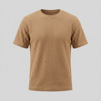 Herren T-Shirt Waffelstrick mit Rundhalsausschnitt | Eckehard