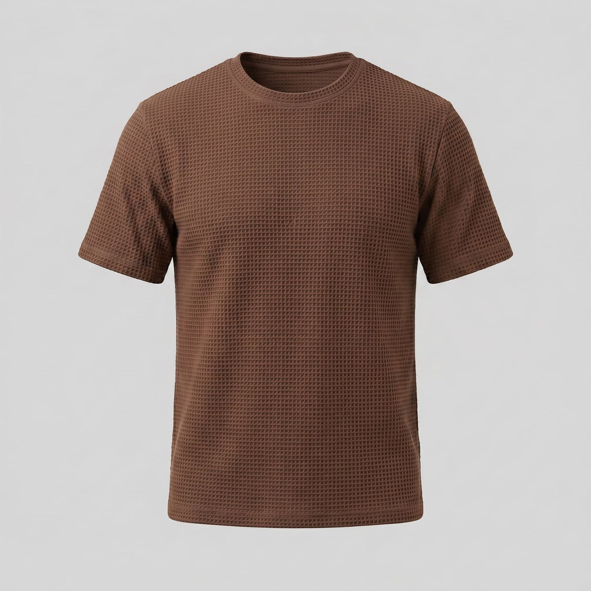 Herren T-Shirt Waffelstrick mit Rundhalsausschnitt | Eckehard