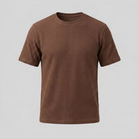 Herren T-Shirt Waffelstrick mit Rundhalsausschnitt | Eckehard