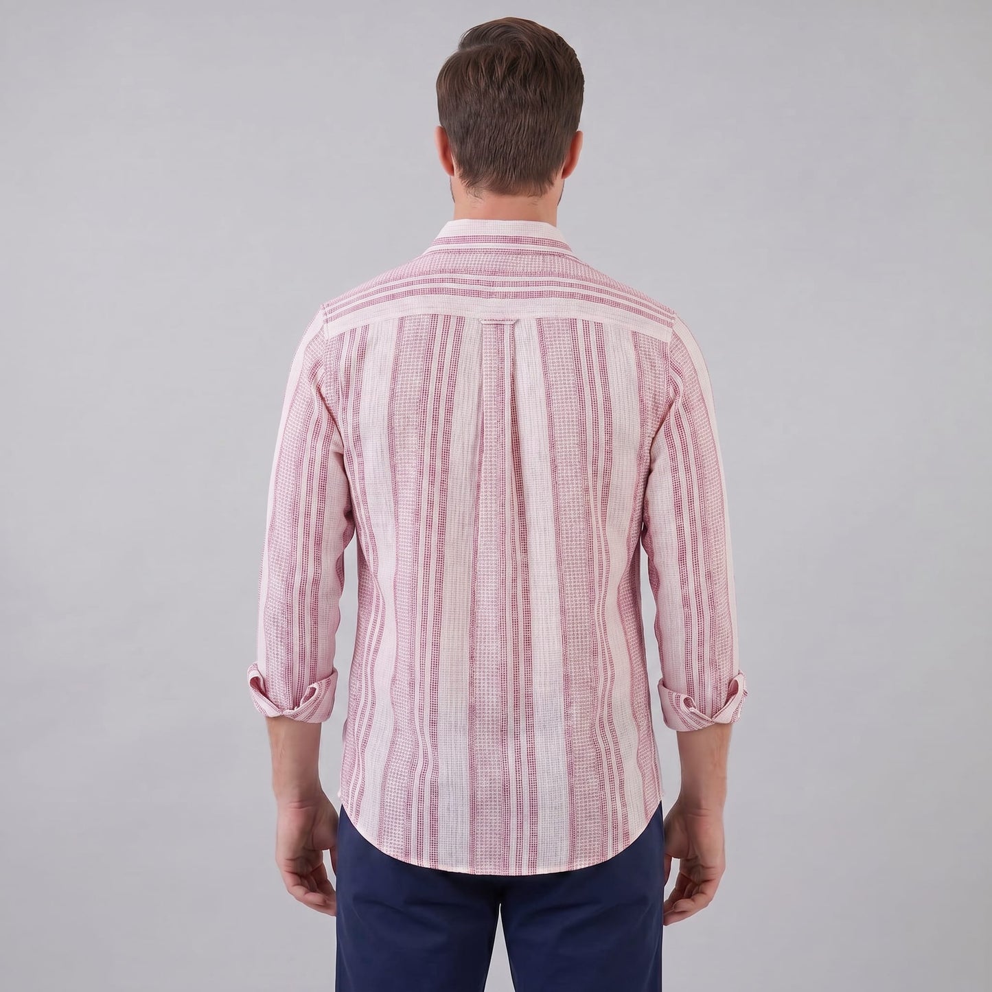 Herren Streifenhemd aus Leinenmischung Regular Fit | Konstantin_15