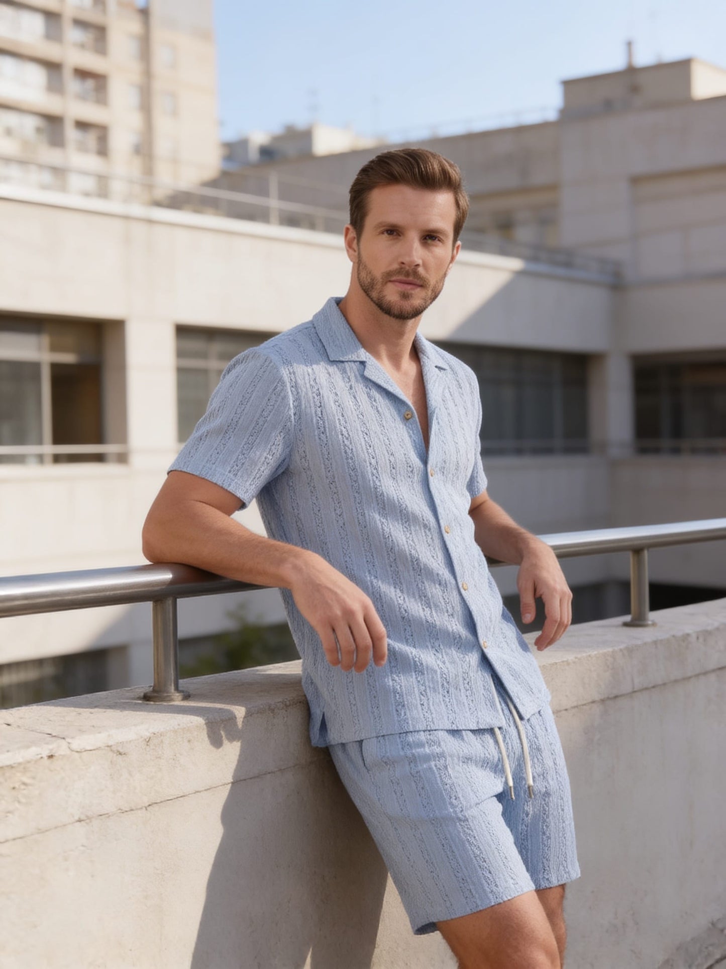 Herren Strickset mit Kubakragen | Björn_30