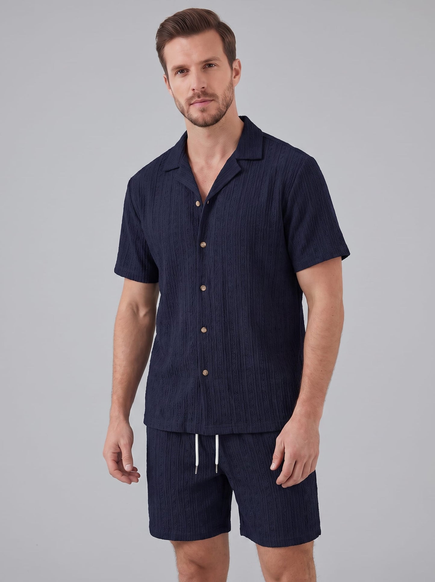 Herren Strickset mit Kubakragen | Björn_37
