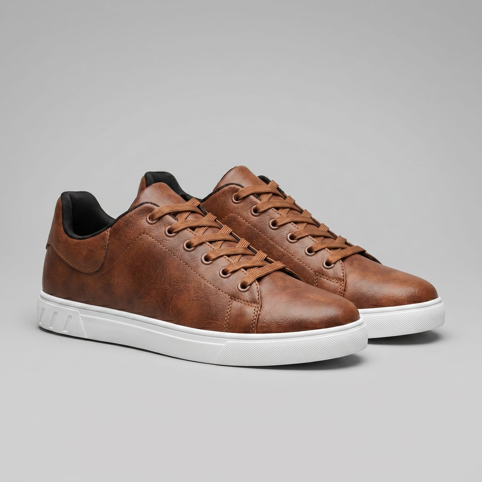 Herren Kunstledersneaker mit Kontrastsohle | Gustav