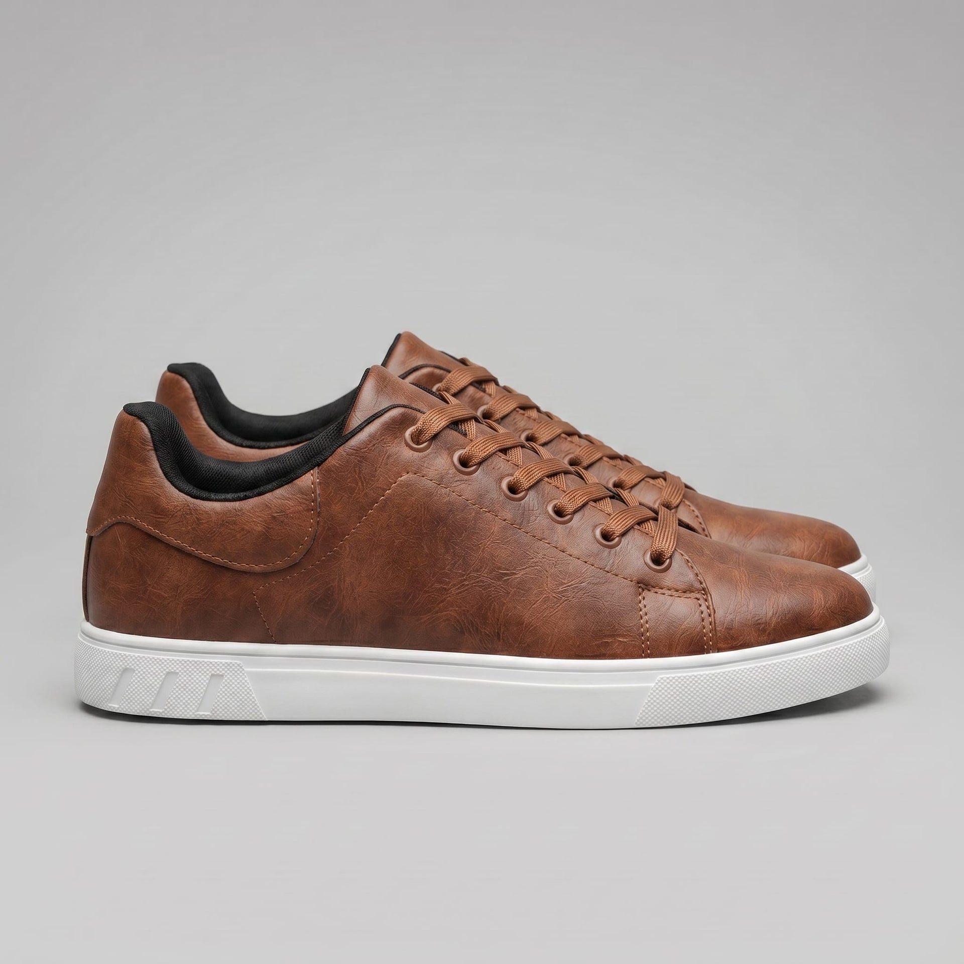 Herren Kunstledersneaker mit Kontrastsohle | Gustav