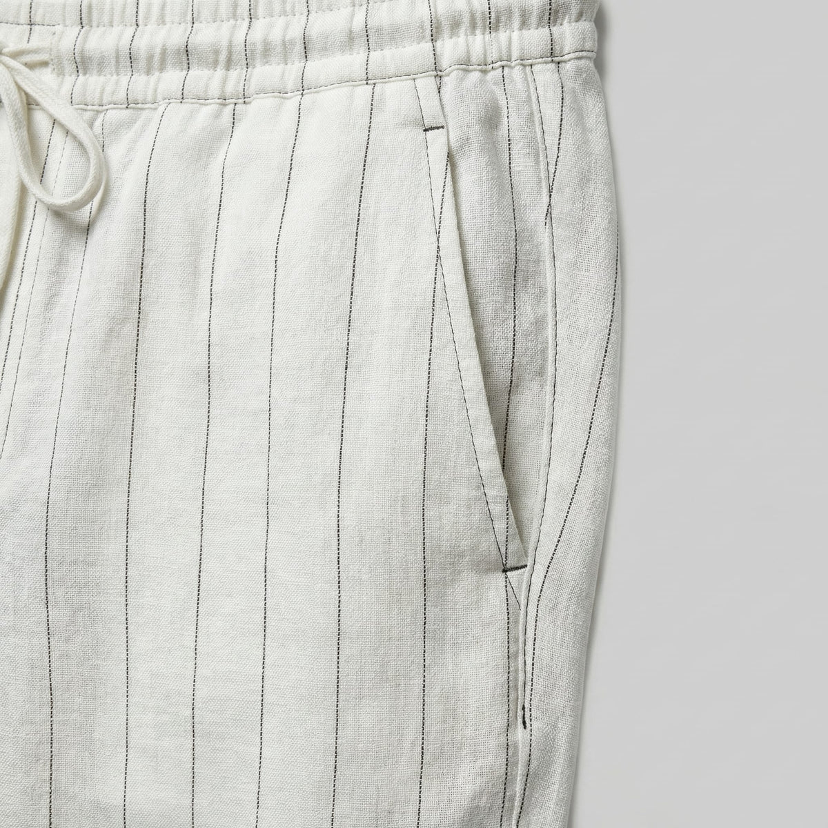 Herren Leinenhose mit Streifen und Kordelzug | Arnulf_14