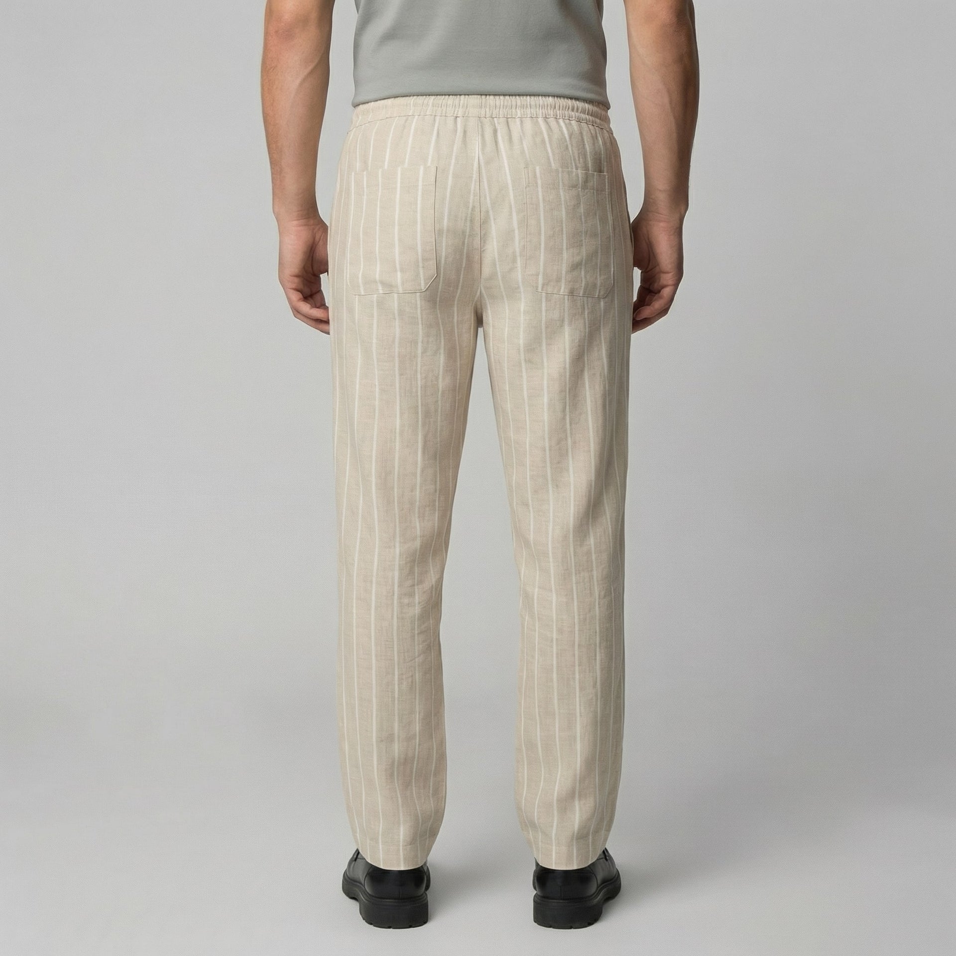 Herren Leinenhose mit Streifen und Kordelzug | Arnulf