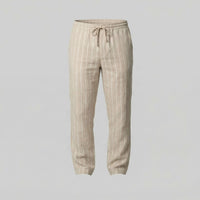 Herren Leinenhose mit Streifen und Kordelzug | Arnulf