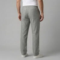 Herren Leinenhose mit Streifen und Kordelzug | Arnulf