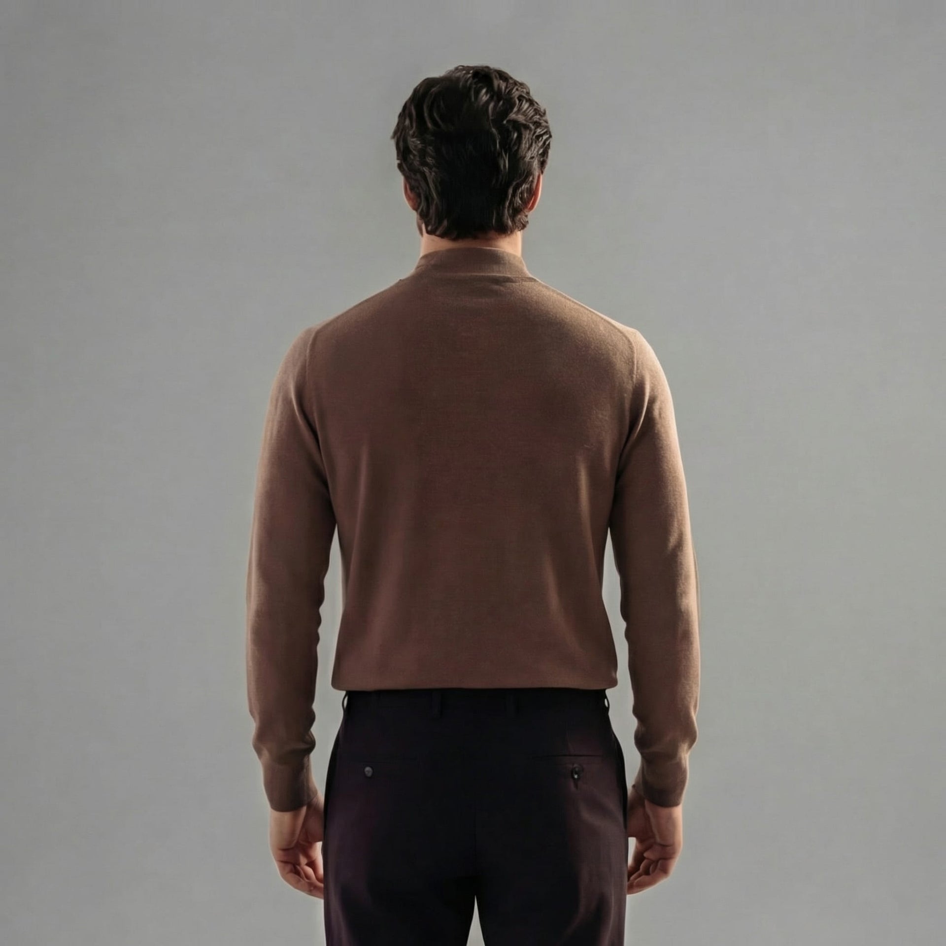 Herren Feinstrickpullover mit Stehkragen | Theo