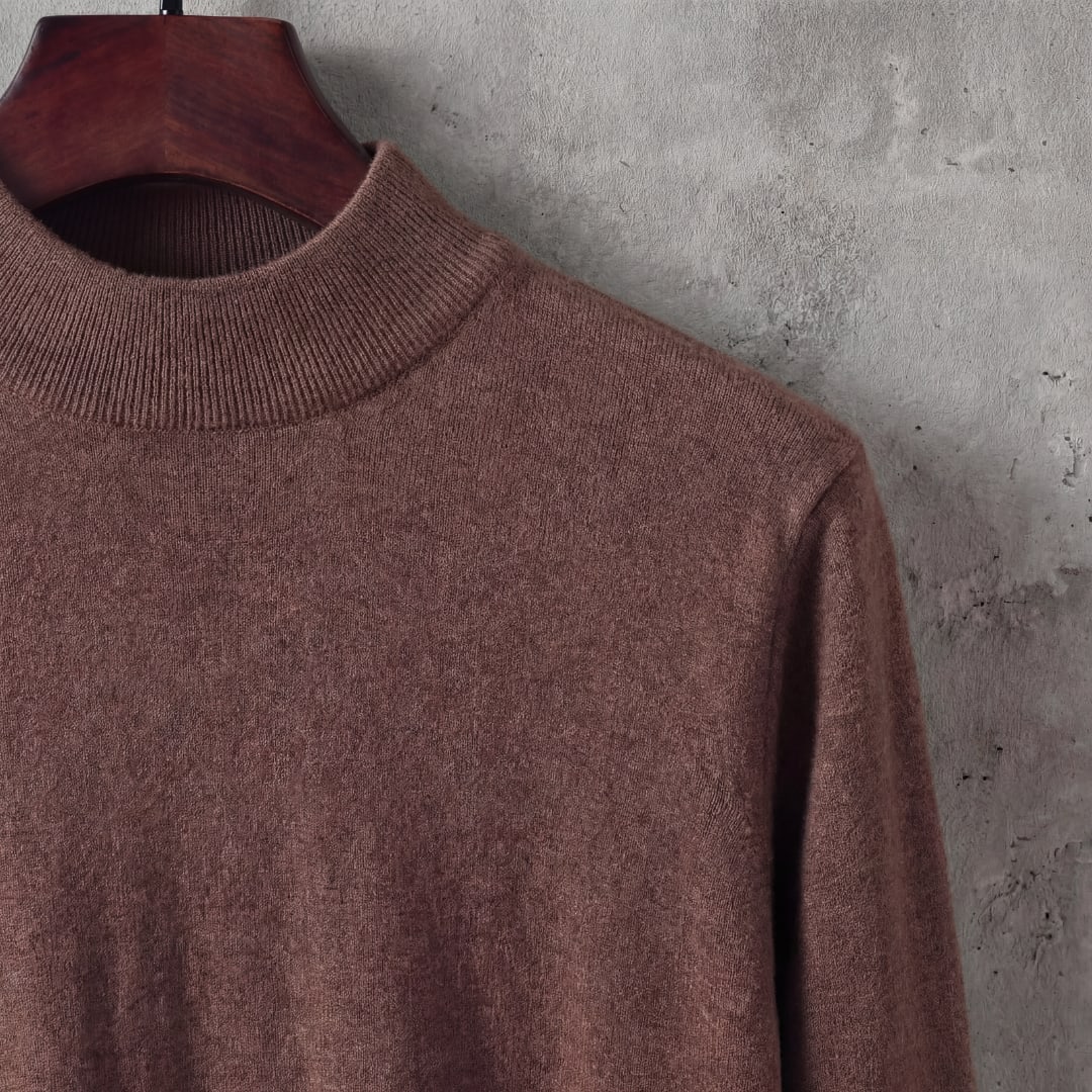 Herren Feinstrickpullover mit Stehkragen | Theo