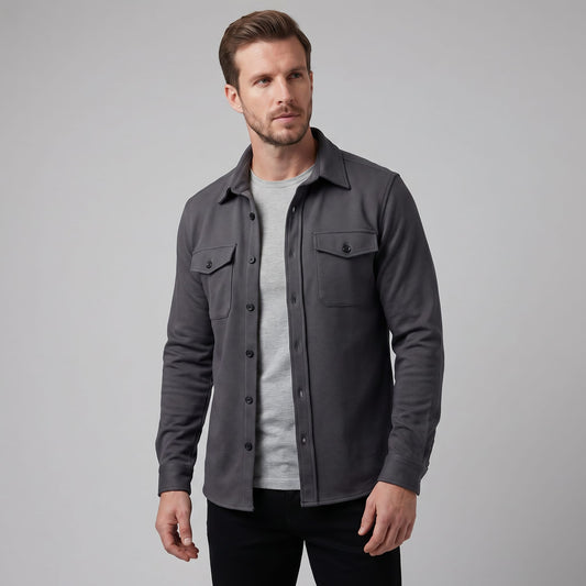 Herren Baumwoll-Overshirt mit Brusttaschen | Gerrit_1