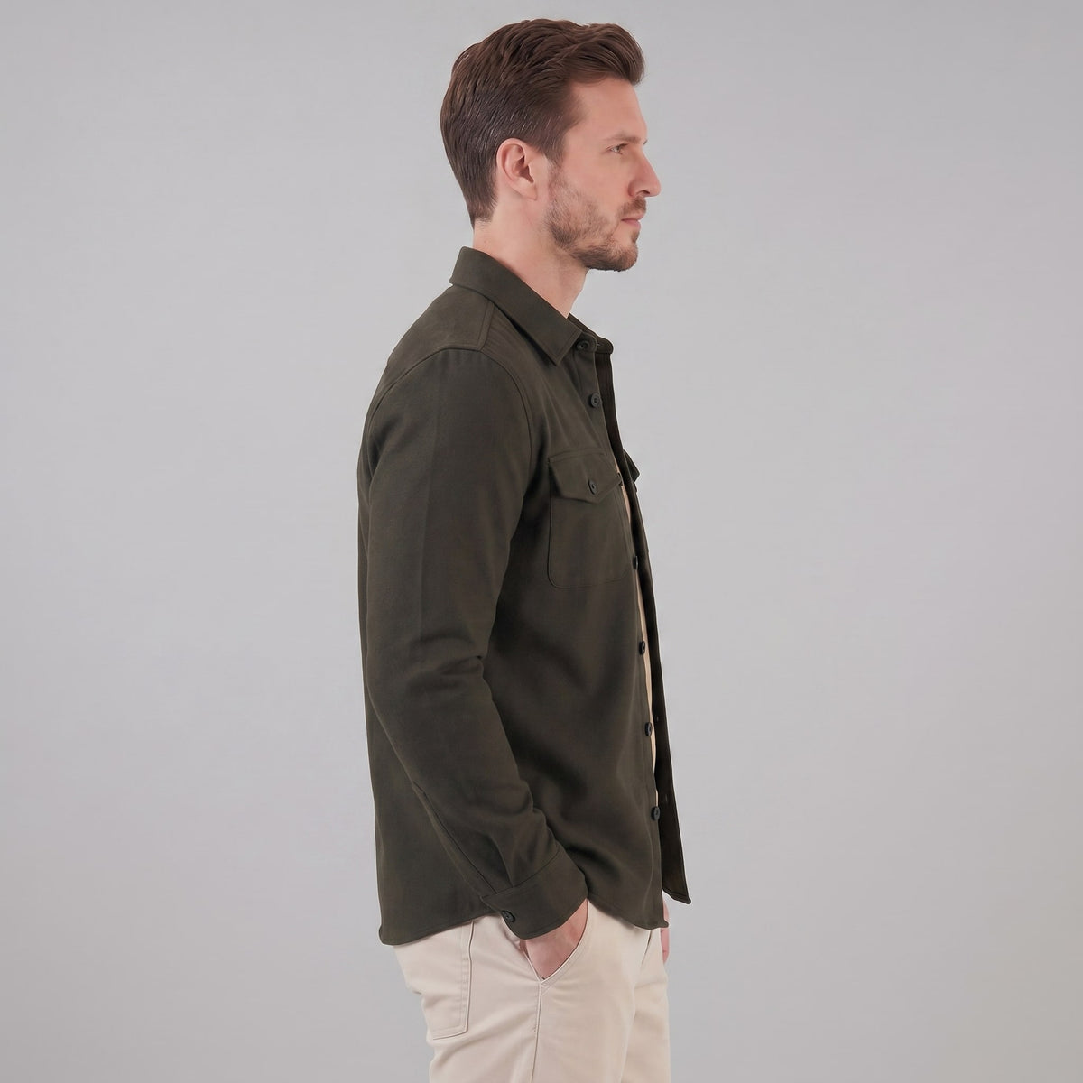 Herren Baumwoll-Overshirt mit Brusttaschen | Gerrit_5