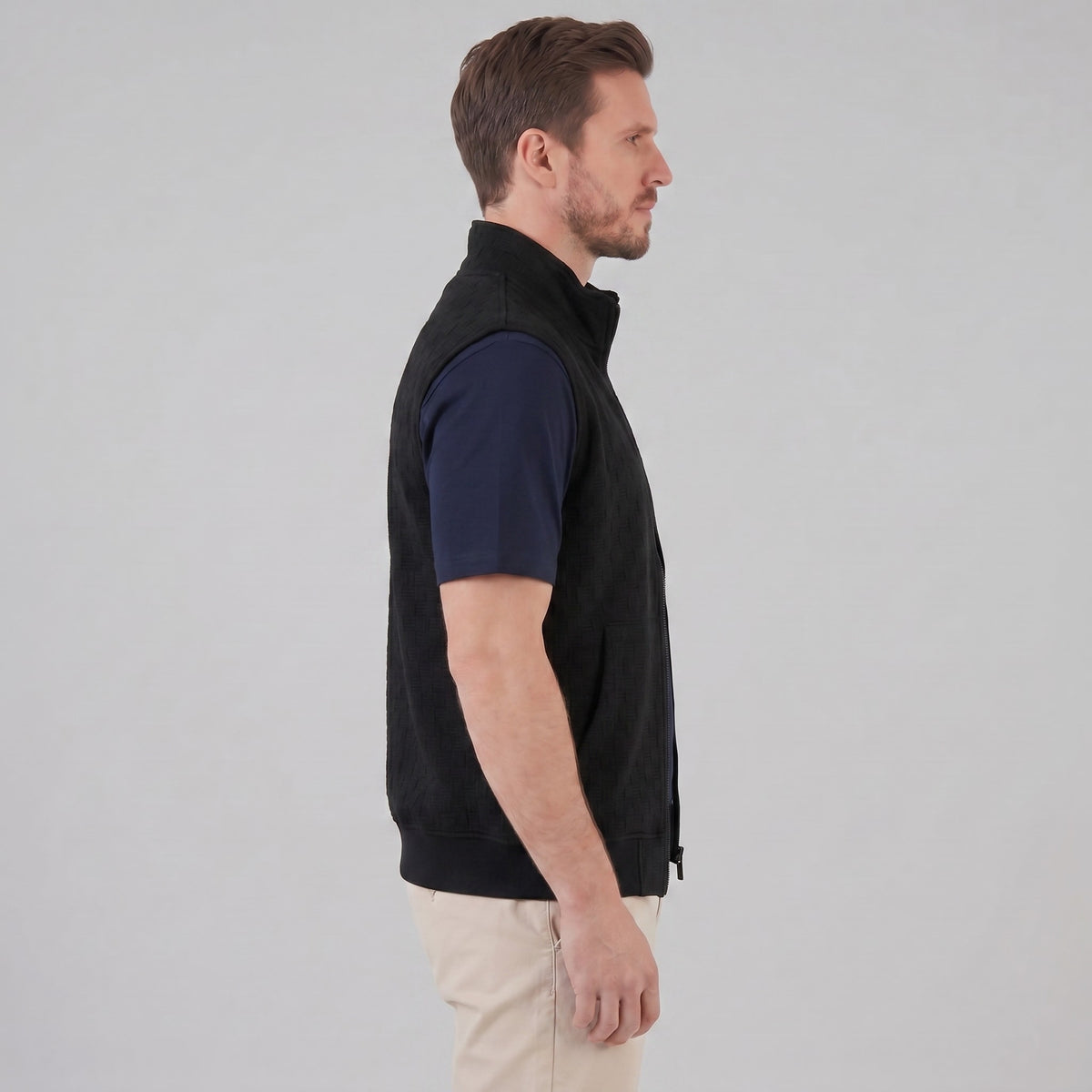 Herren Strickweste mit Stehkragen | Alfons_17