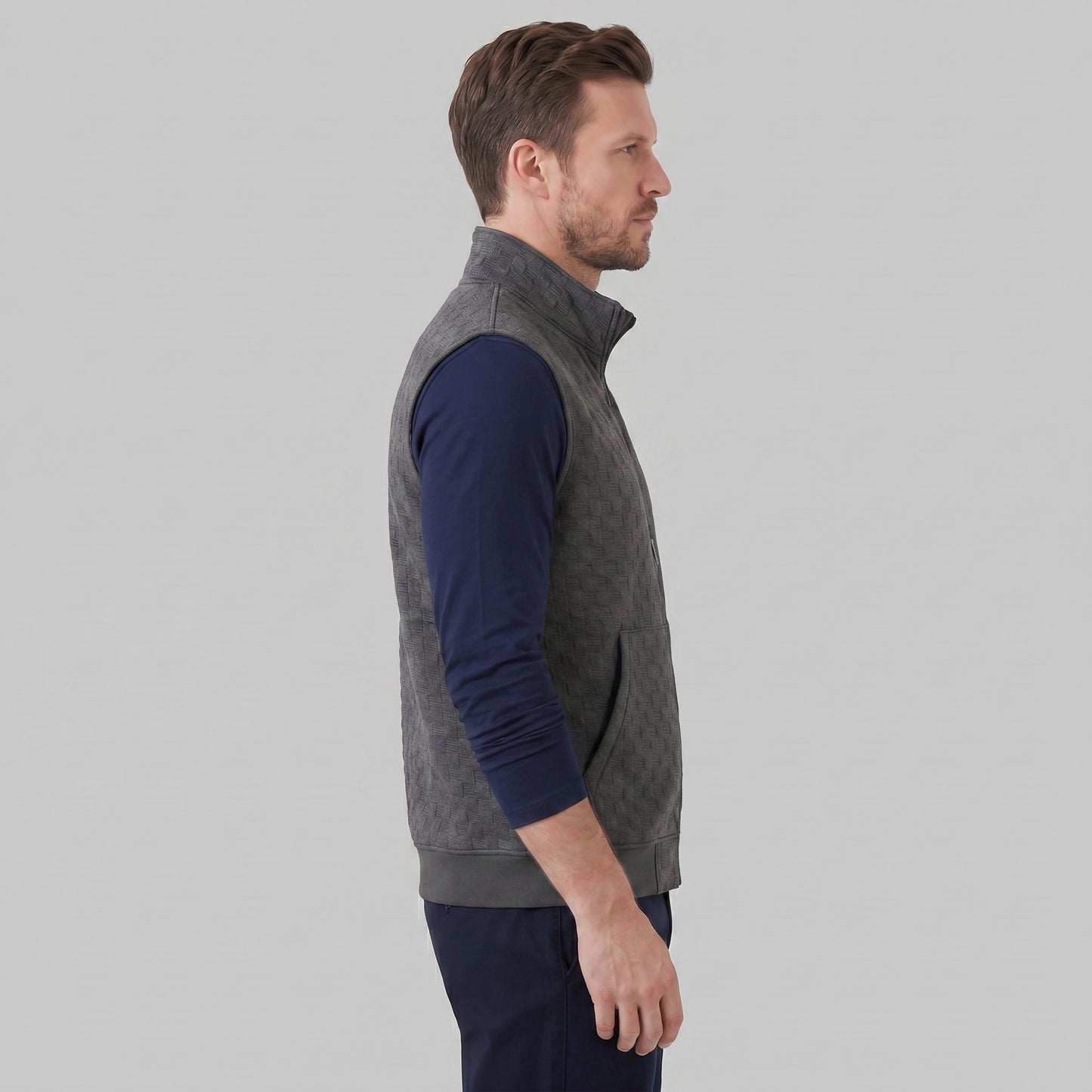 Herren Strickweste mit Stehkragen | Alfons_2