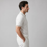 Herren Strickpolo mit Reißverschluss Slim Fit | Quirin