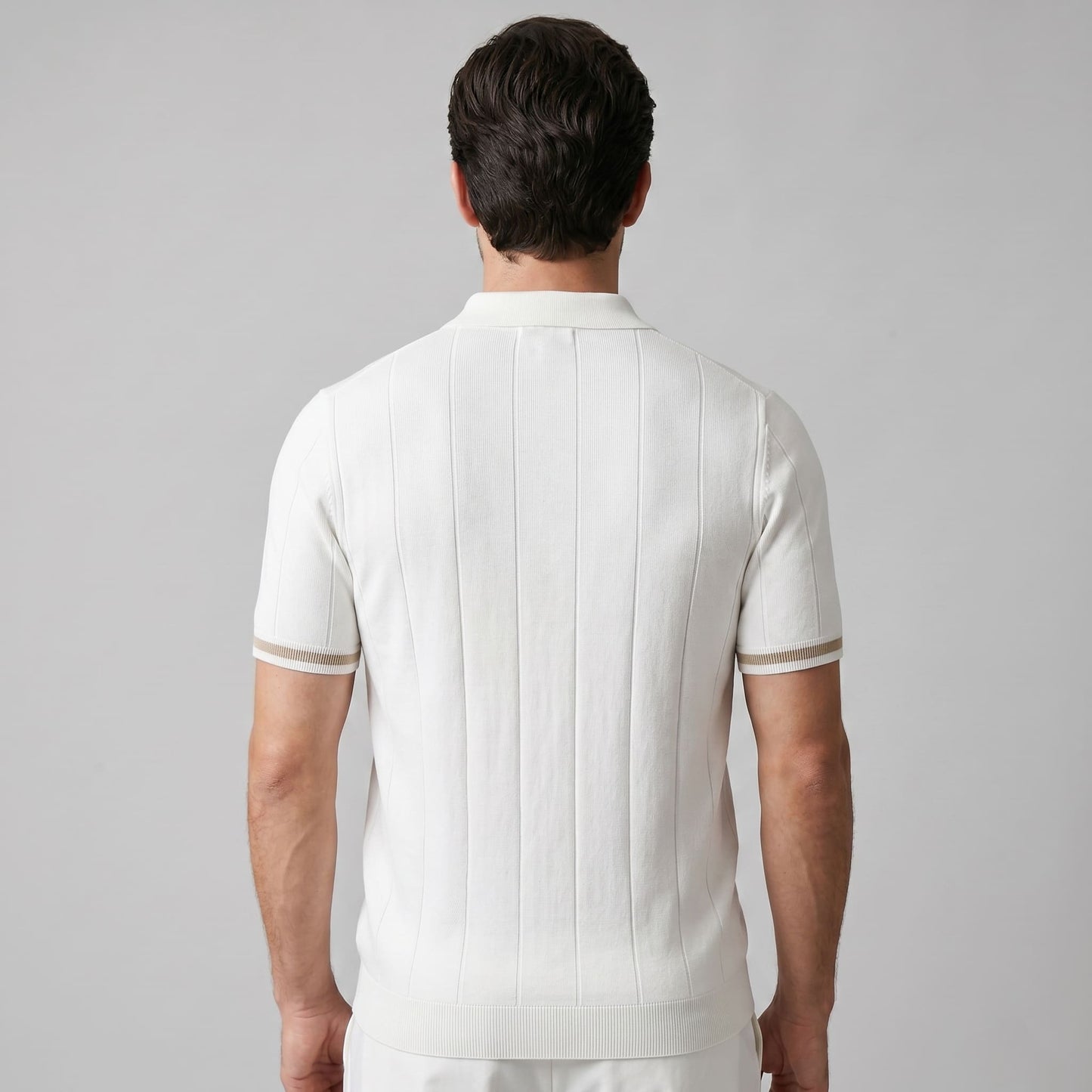 Herren Strickpolo mit Reißverschluss Slim Fit | Quirin_4