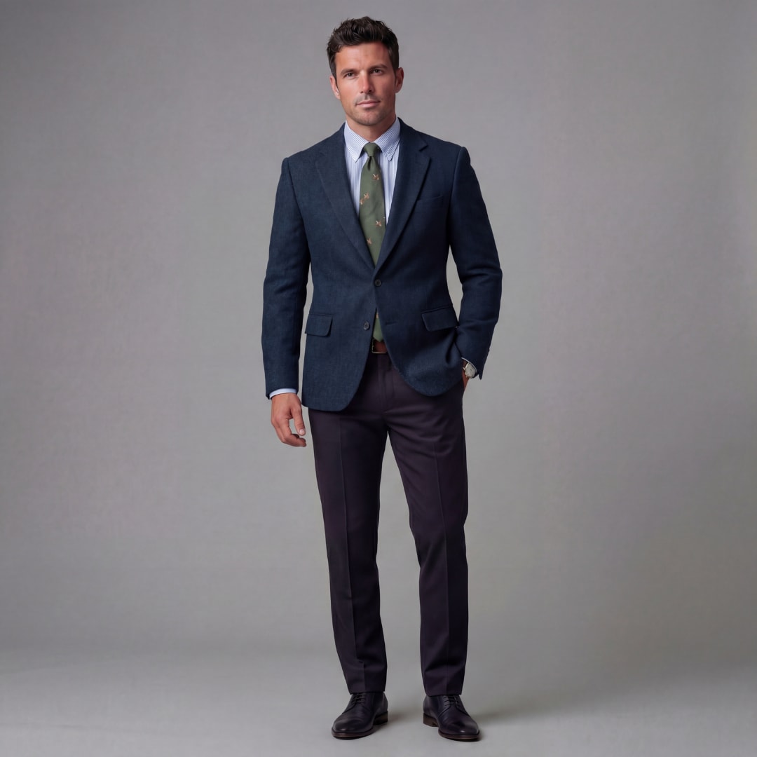 Herren Sakko Fischgrat Regular Fit | Christof_7