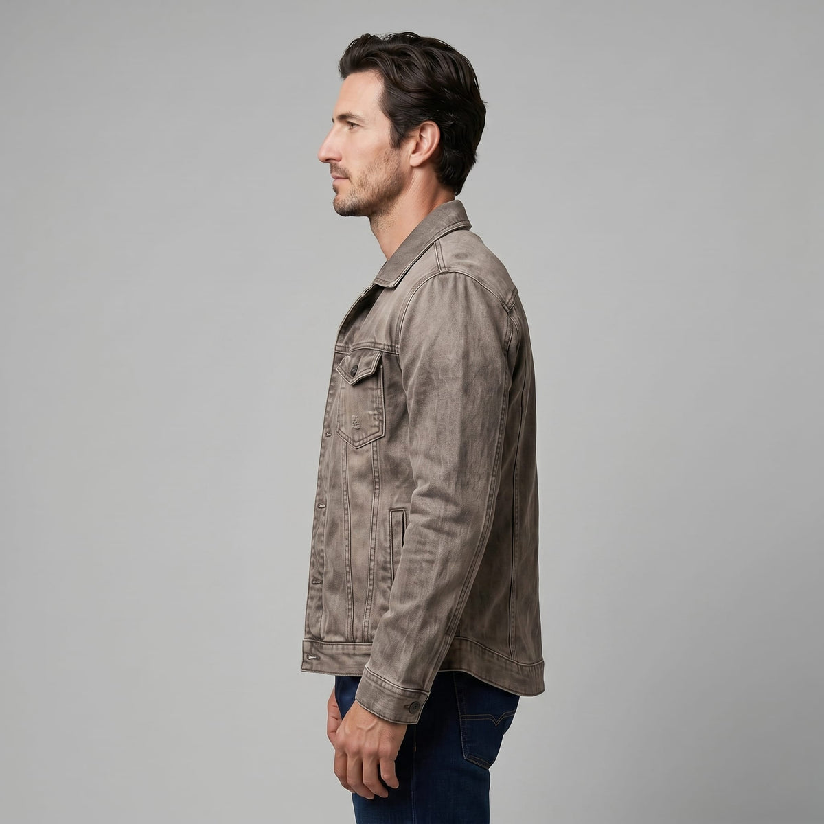 Herren Jeansjacke im Used-Look | Alfred