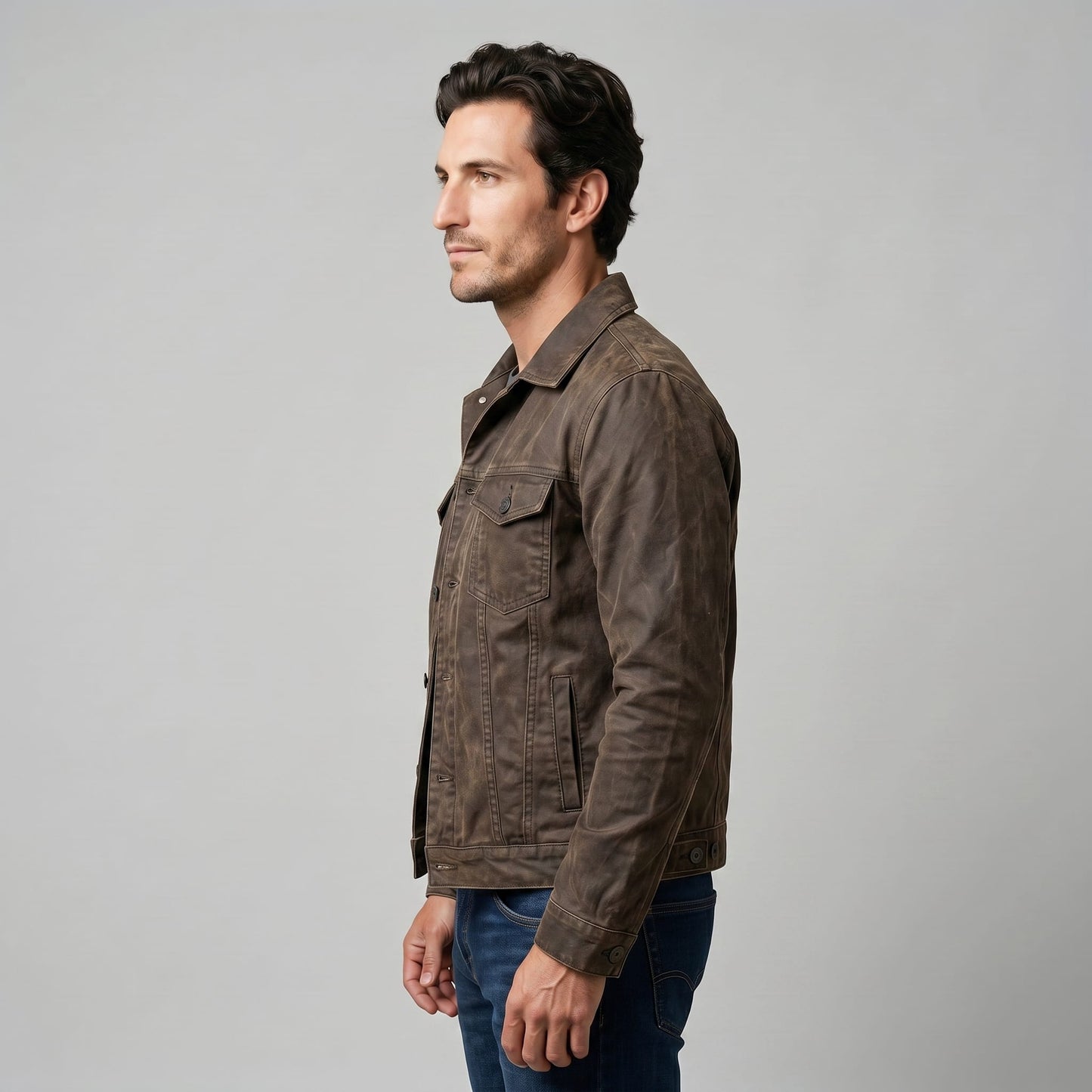 Herren Jeansjacke im Used-Look | Alfred_8