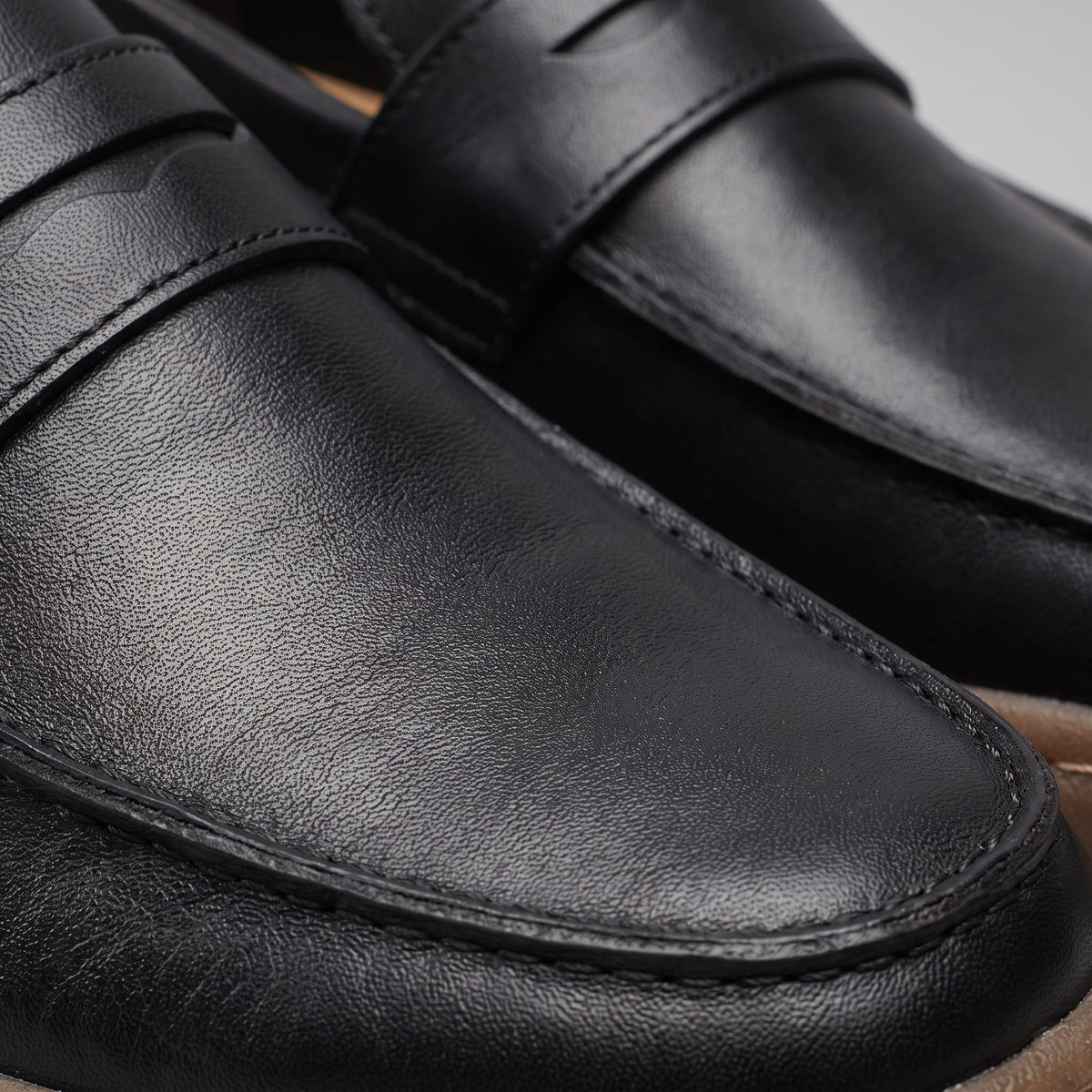 Herren Kunstlederloafer Vintage mit Penny-Riegel | Enno