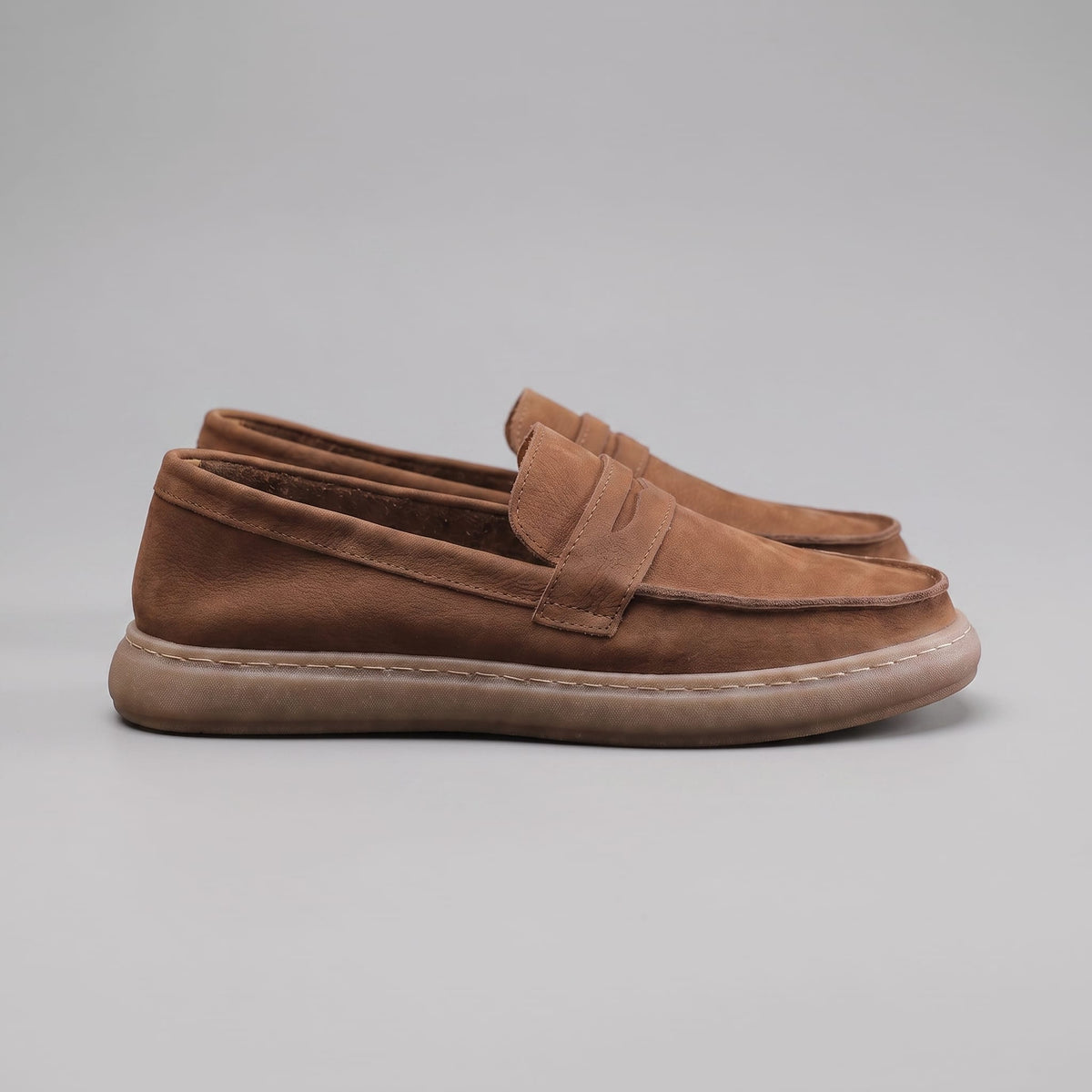 Herren Kunstlederloafer Vintage mit Penny-Riegel | Enno_14