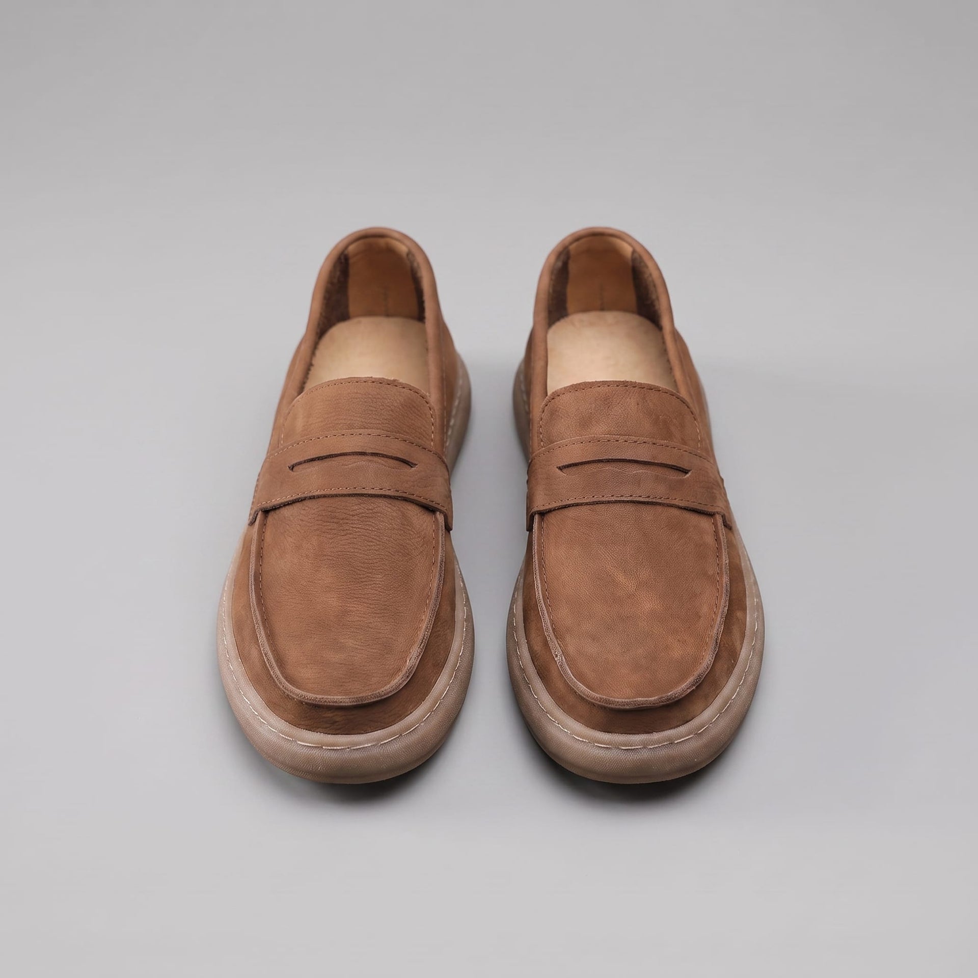 Herren Kunstlederloafer Vintage mit Penny-Riegel | Enno