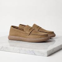 Herren Kunstlederloafer Vintage mit Penny-Riegel | Enno
