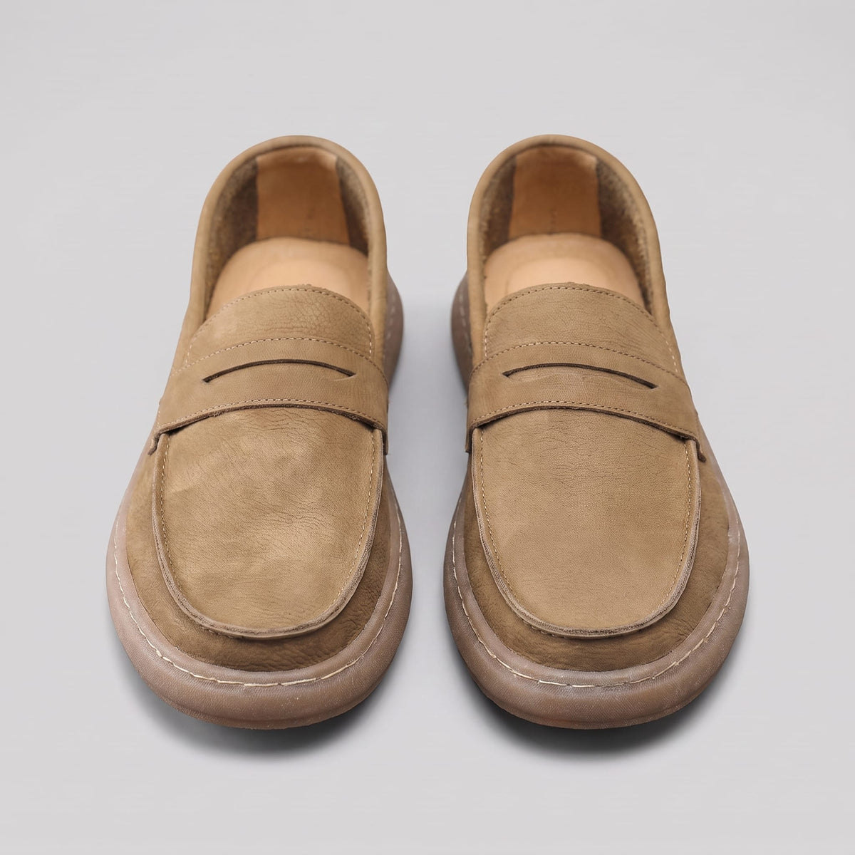 Herren Kunstlederloafer Vintage mit Penny-Riegel | Enno_19
