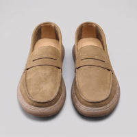 Herren Kunstlederloafer Vintage mit Penny-Riegel | Enno