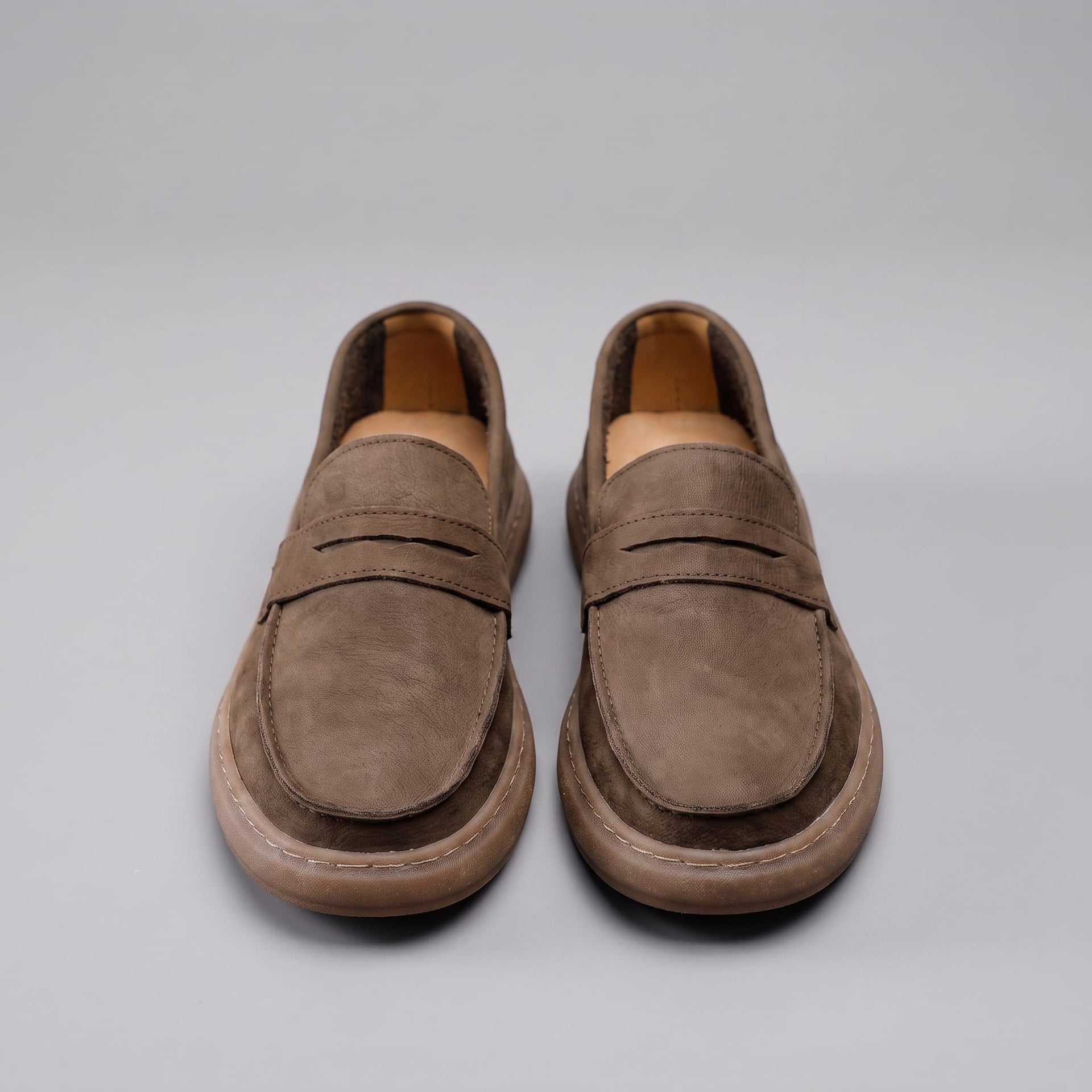 Herren Kunstlederloafer Vintage mit Penny-Riegel | Enno