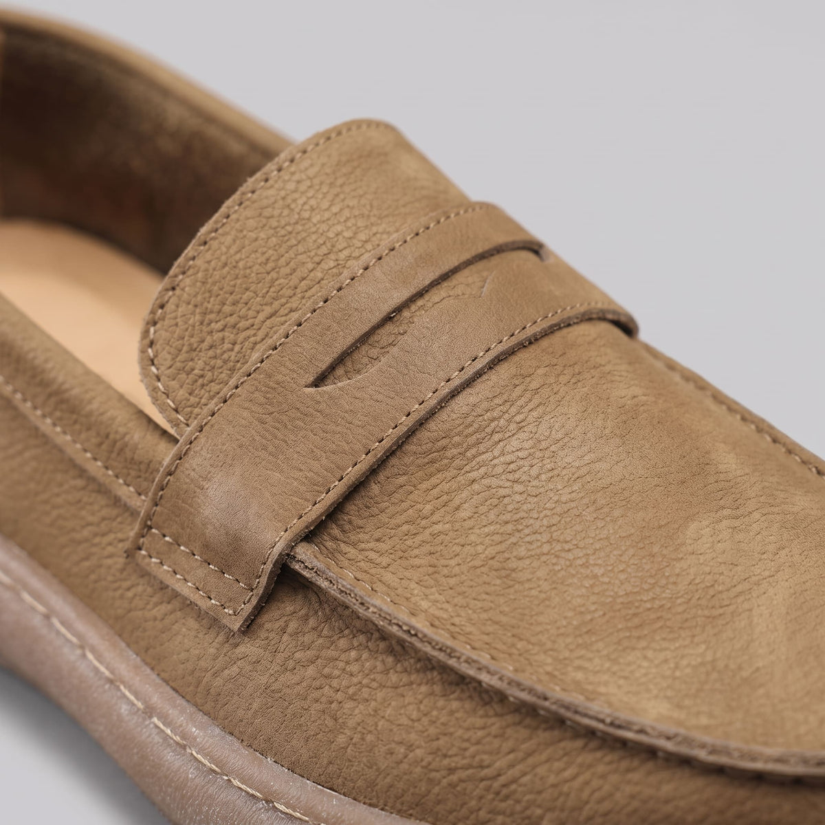 Herren Kunstlederloafer Vintage mit Penny-Riegel | Enno