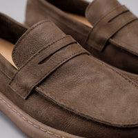 Herren Kunstlederloafer Vintage mit Penny-Riegel | Enno