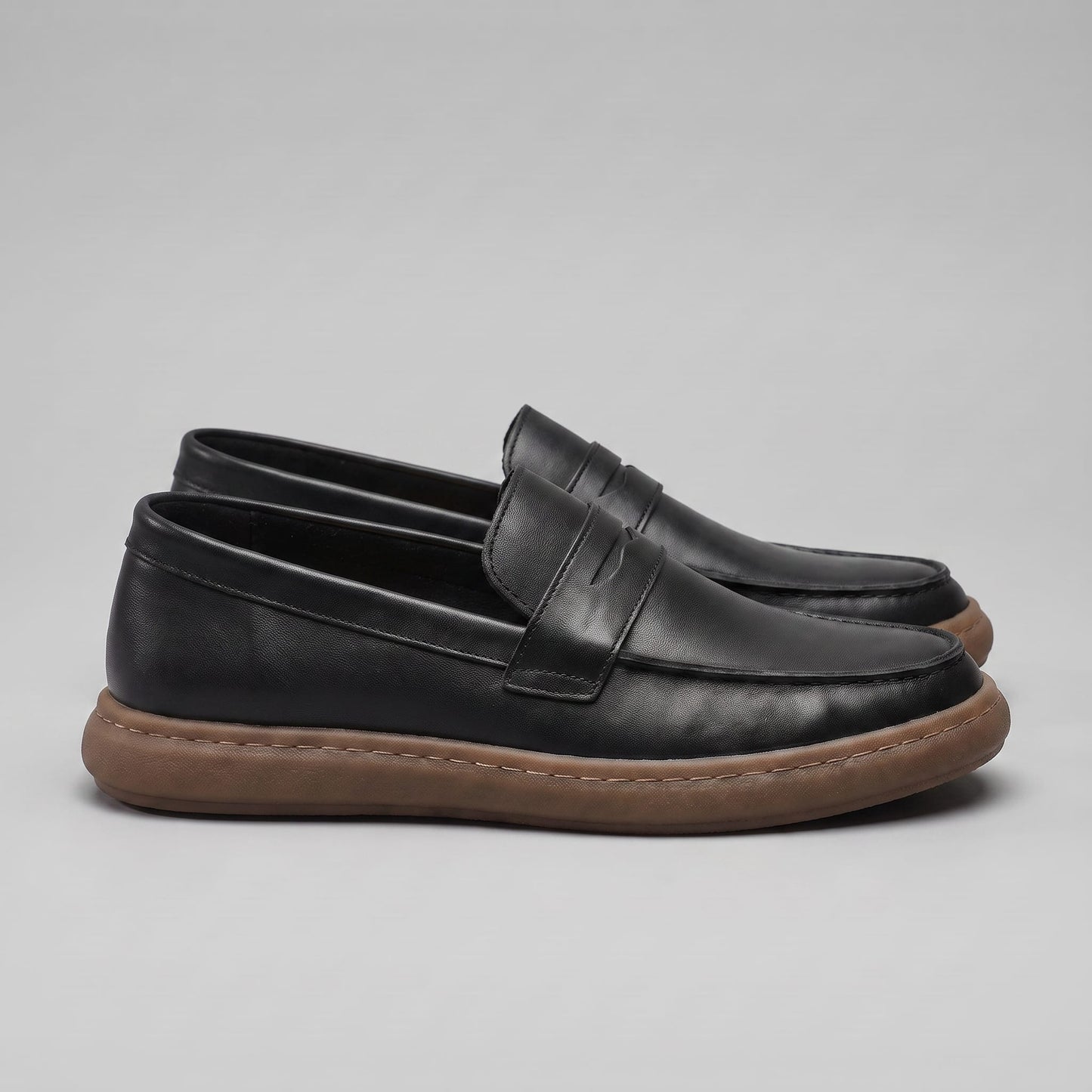 Herren Kunstlederloafer Vintage mit Penny-Riegel | Enno_8