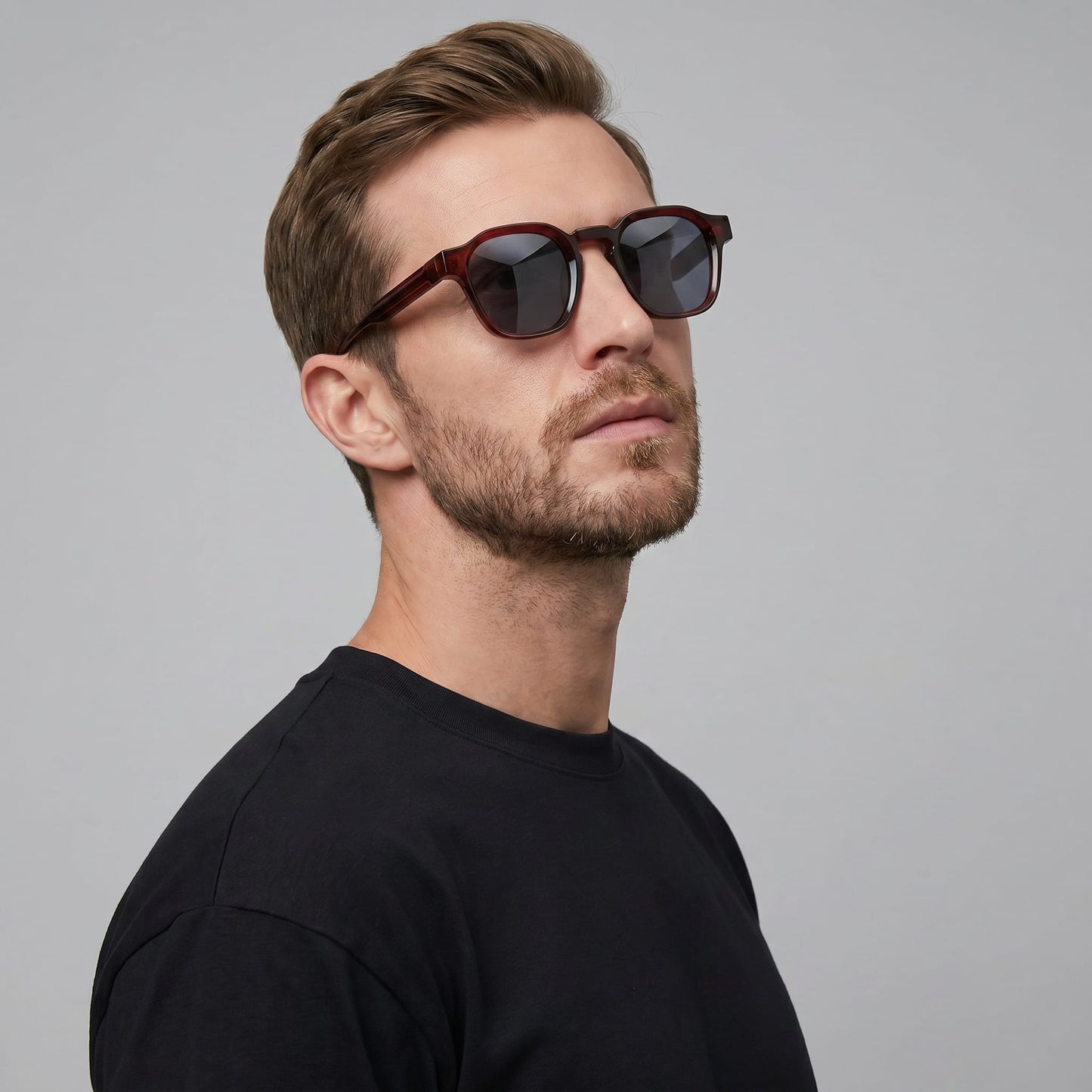 Herren Sonnenbrille eckig mit getönten Gläsern | Heimo_21