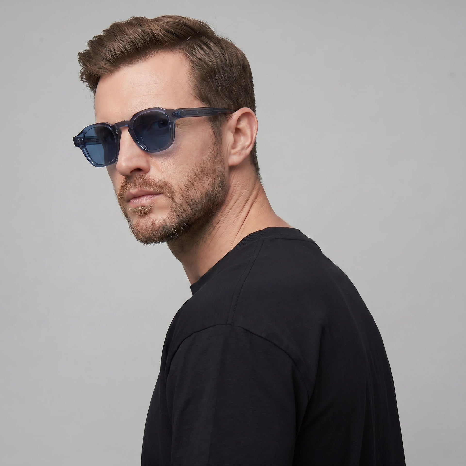 Herren Sonnenbrille eckig mit getönten Gläsern | Heimo