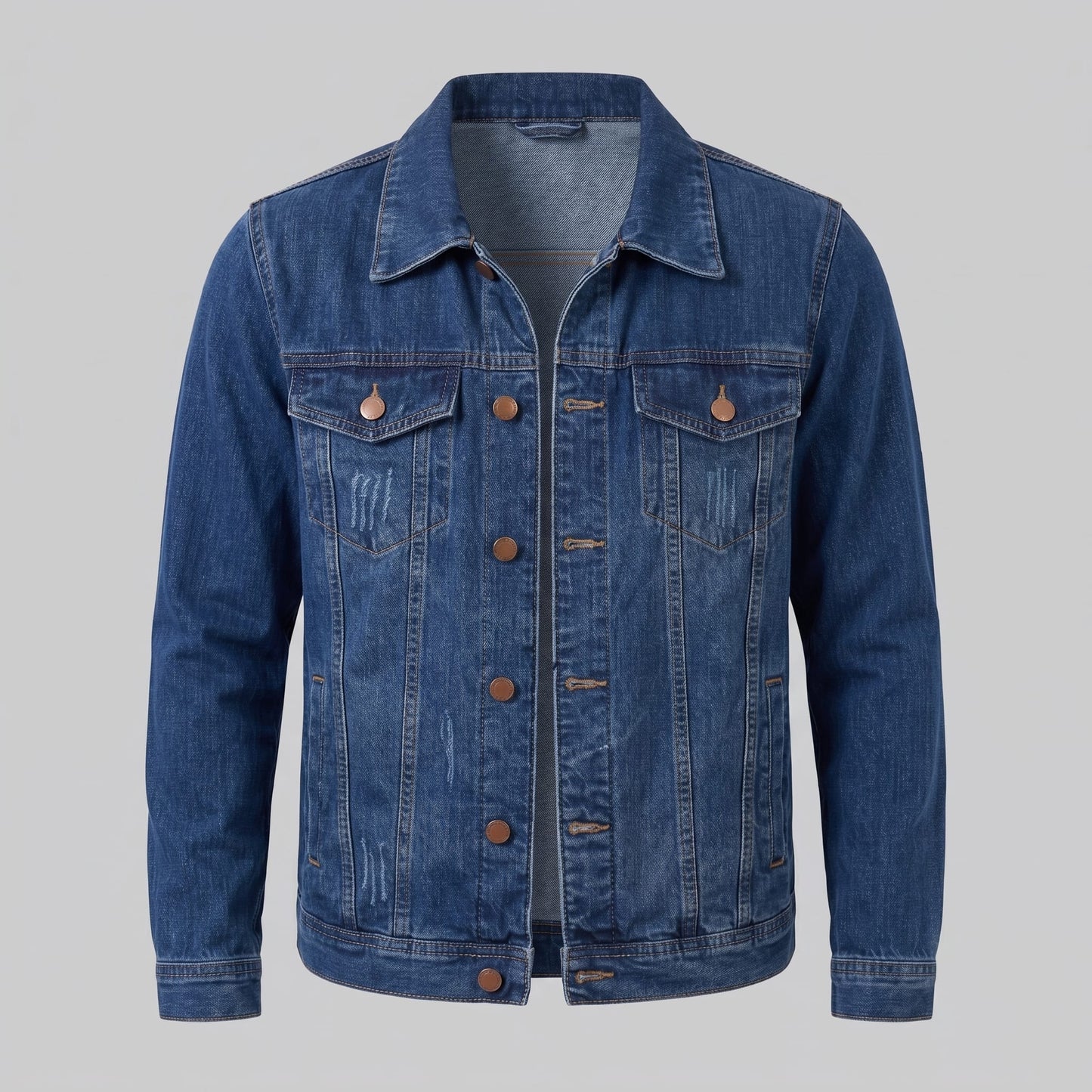Herren Jeansjacke mit Brusttaschen | Alwin_2