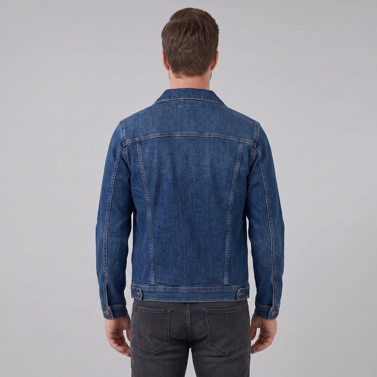 Herren Jeansjacke mit Brusttaschen | Alwin_4