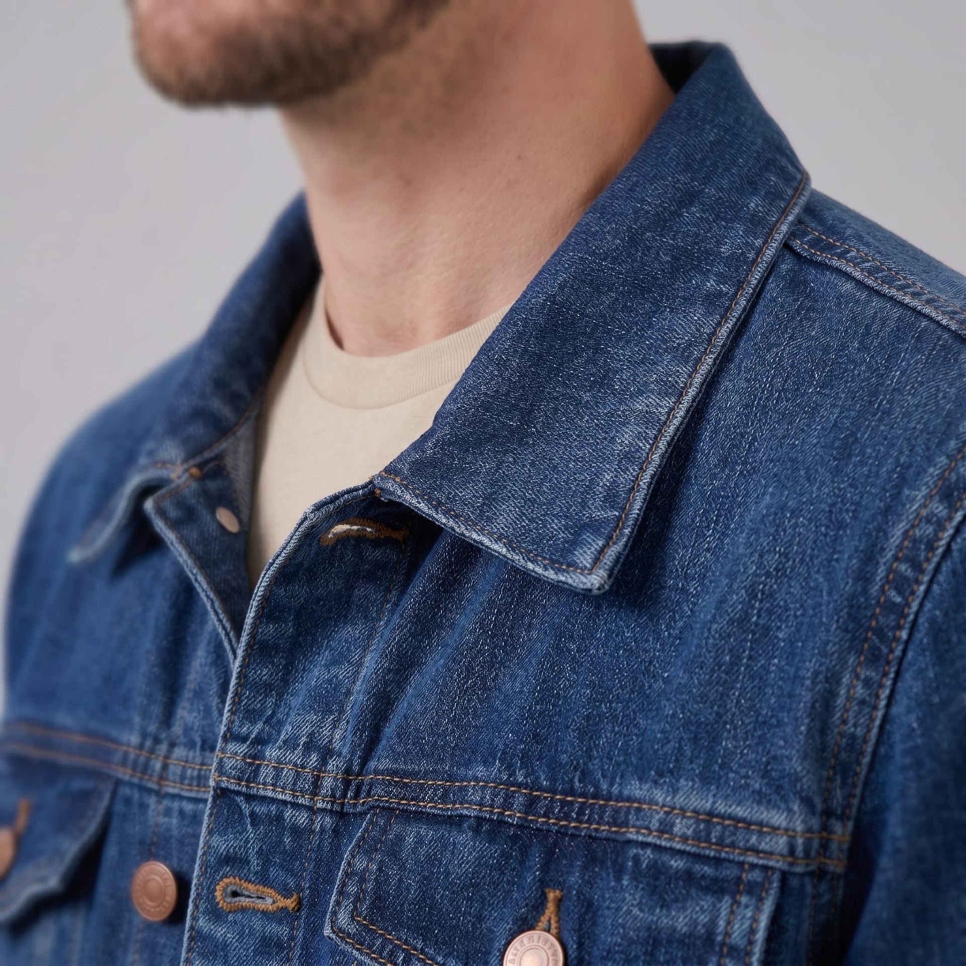 Herren Jeansjacke mit Brusttaschen | Alwin