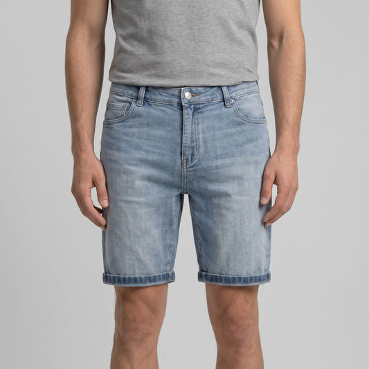 Herren Jeansshorts Vintage Wash Regular Fit | Sören_1