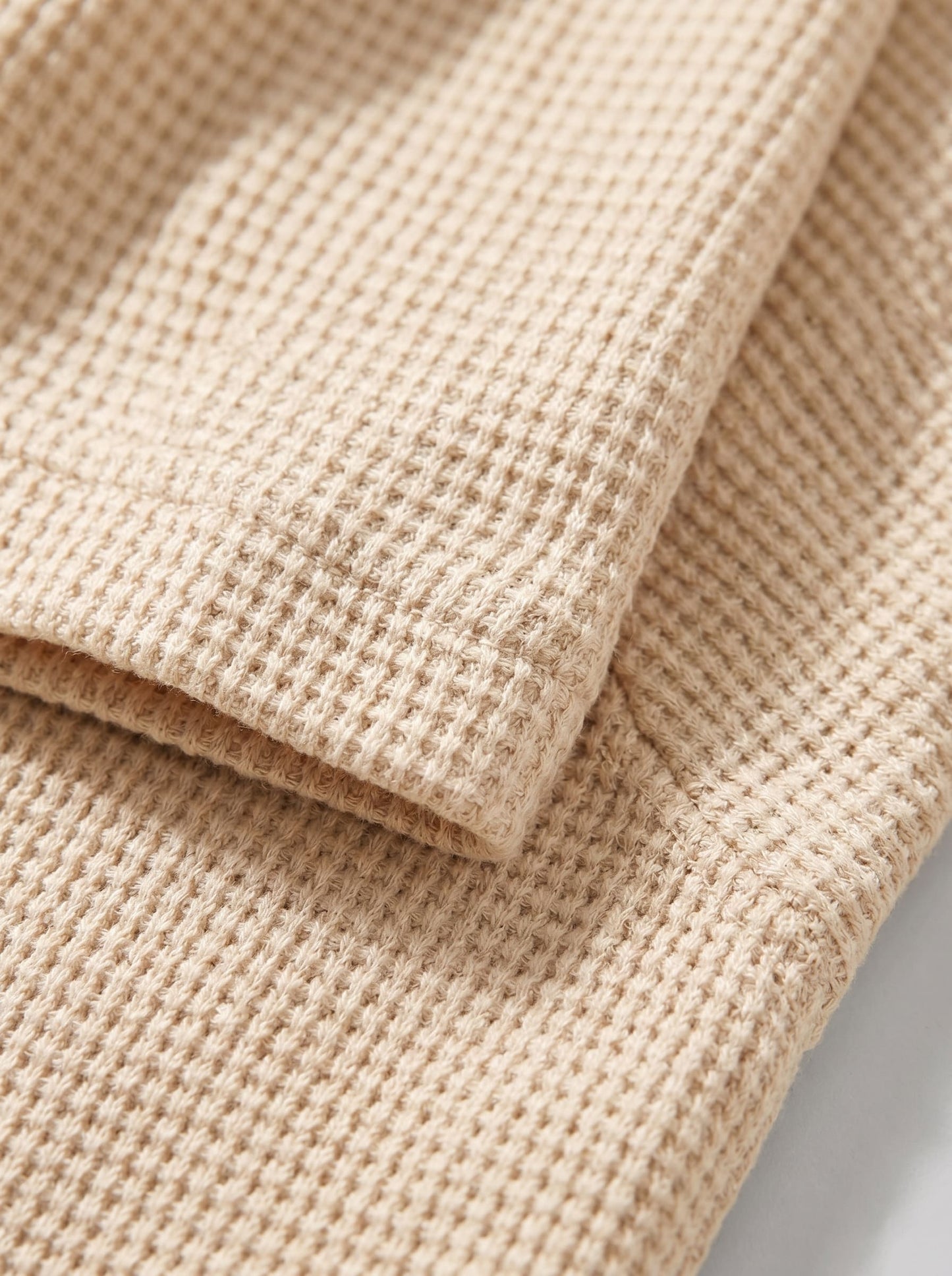 Herren Waffelstrickset mit Kubakragen | Egon_10