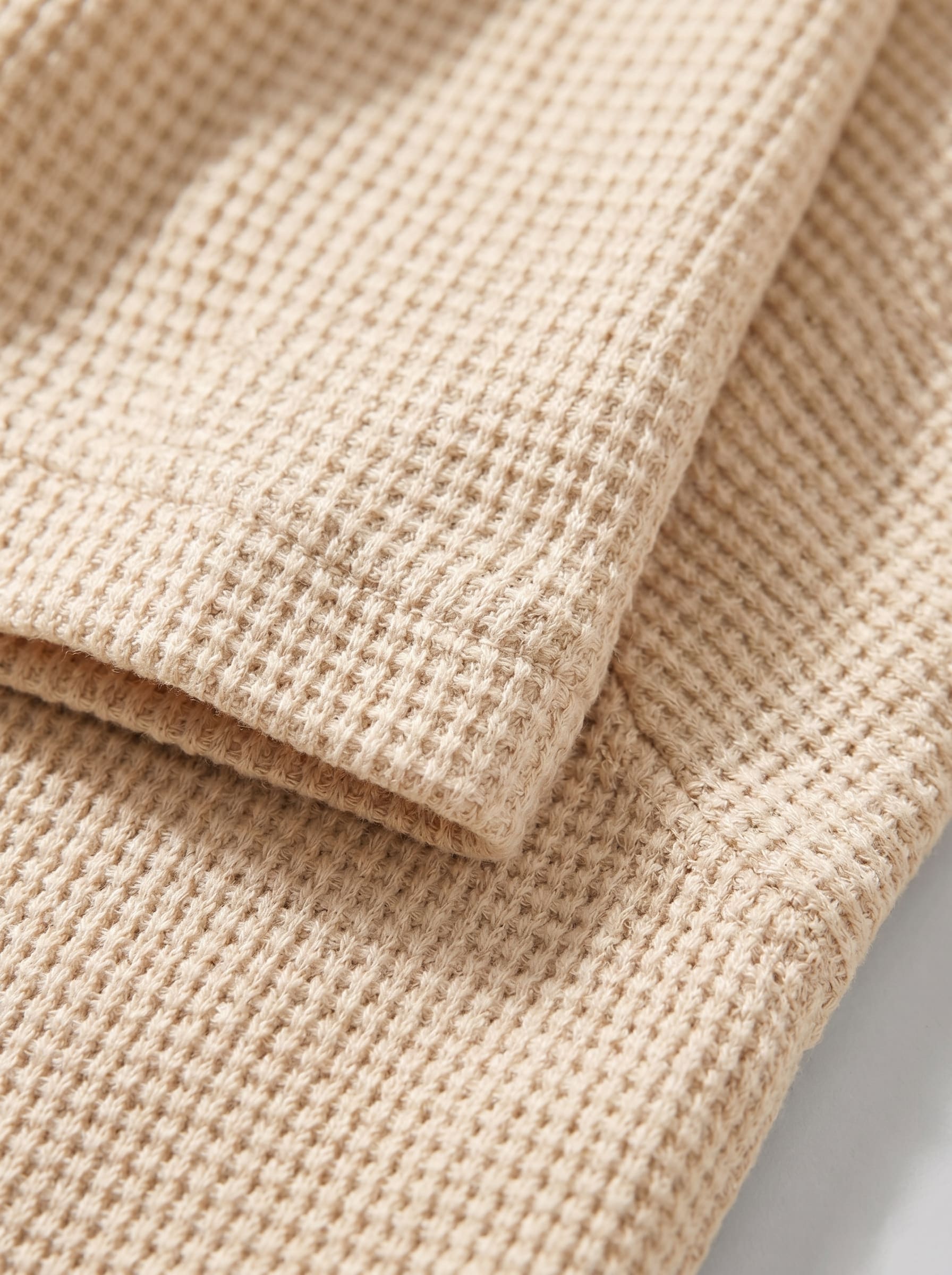 Herren Waffelstrickset mit Kubakragen | Egon