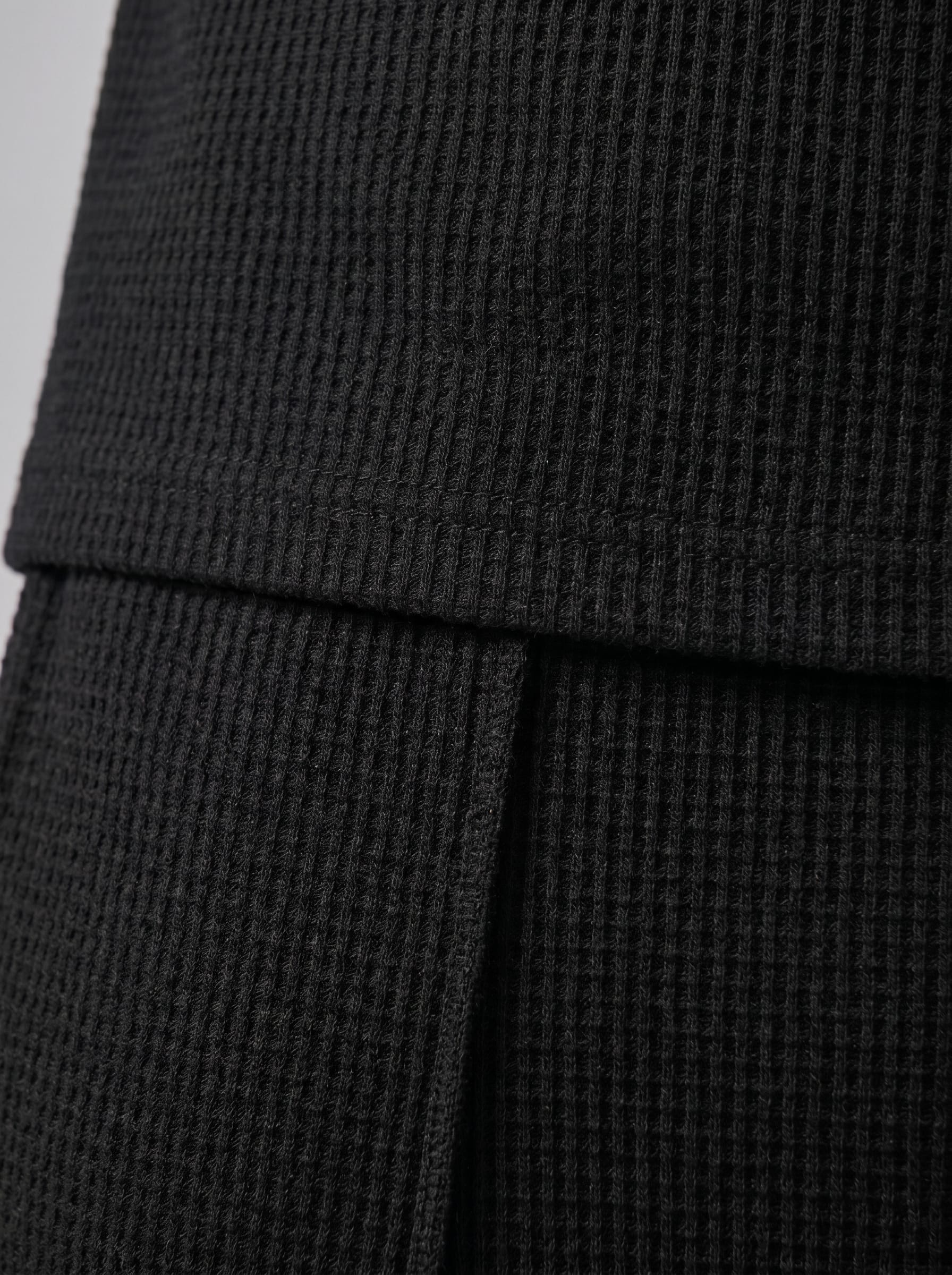 Herren Waffelstrickset mit Kubakragen | Egon