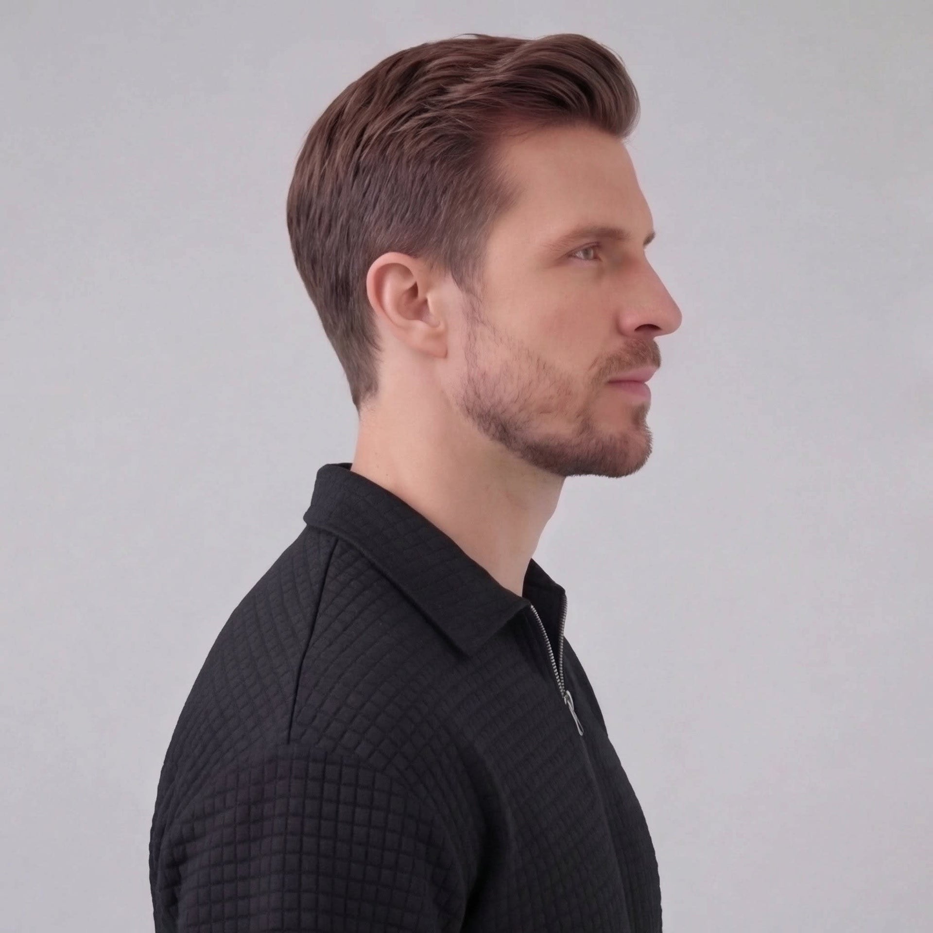 Herren Waffelstrickset mit Reißverschluss | Elias