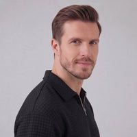 Herren Waffelstrickset mit Reißverschluss | Elias